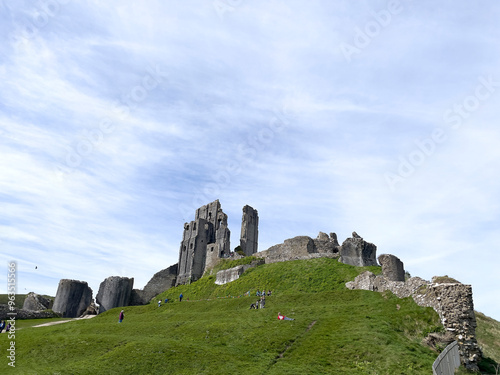 Corfe Castle, Corfe, Dorset, England photo