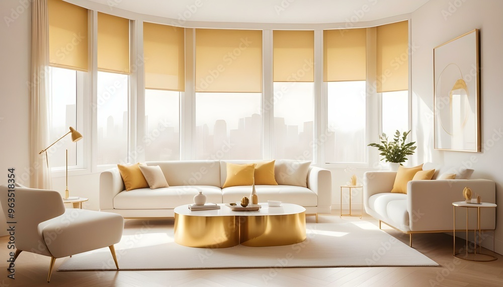 Fototapeta premium Photo interior modern design room 3d illustration