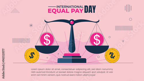 International Equal Pay Day design