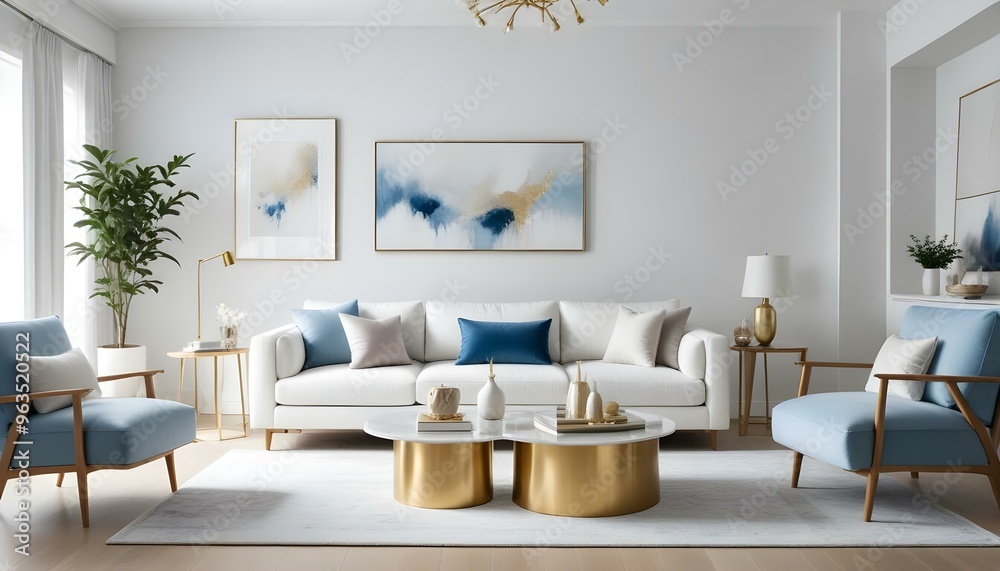 Photo interior modern design room 3d illustration Photo interior modern design room 3d illustration