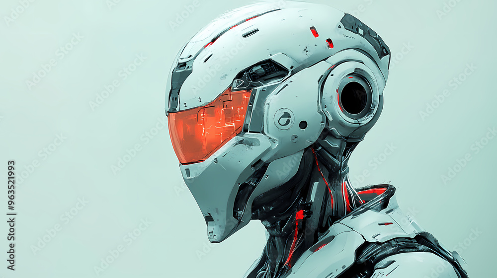 Humanoid cyborg. Cyborg. Illustration Humanoid cyborg. Cyborg. Illustration