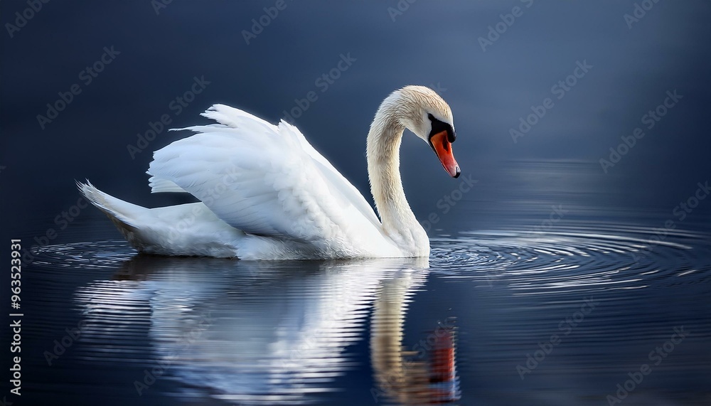 Obraz premium swan on the lake