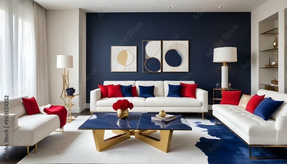 Photo interior modern design room 3d illustration Photo interior modern design room 3d illustration