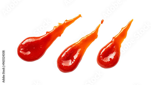 Tomato sauce isolated on transparent background