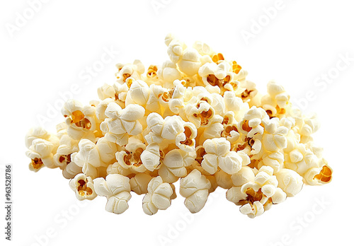 Popcorn isolated on transparent background