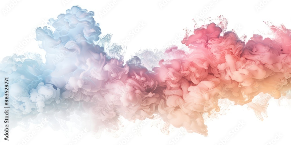 Fototapeta premium Colorful Cloud Formations, AI generated illustration.
