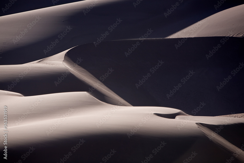Layers of light on Dunes black and white Layers of light on Dunes black and white
