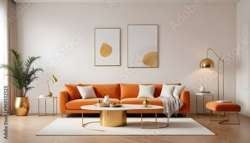 Wallpaper Mural Photo interior modern design room 3d illustration Torontodigital.ca