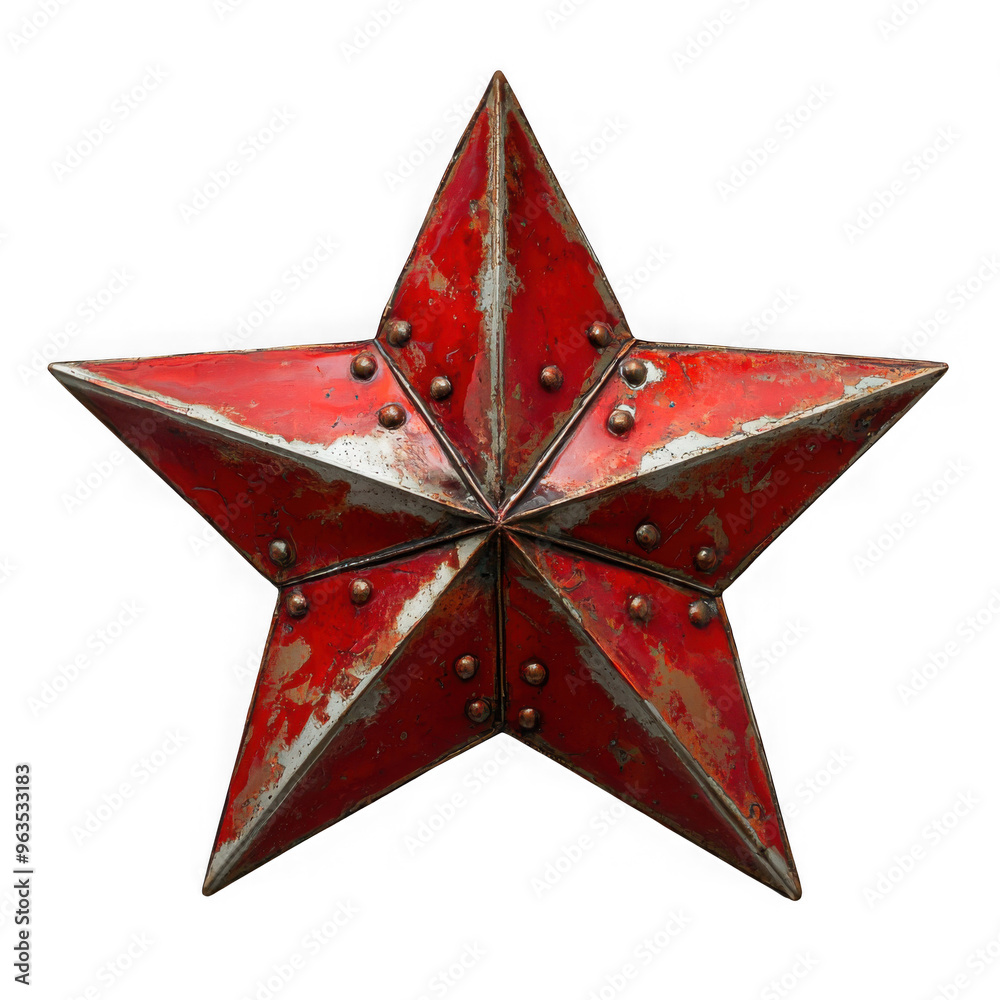 Red star isolated on a transparent background png file no background_1 png file