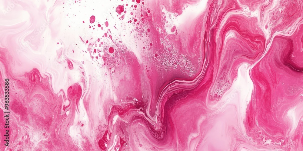 Pink and White Fluid Art Background. AI generated illustration. Pink and White Fluid Art Background. AI generated illustration.