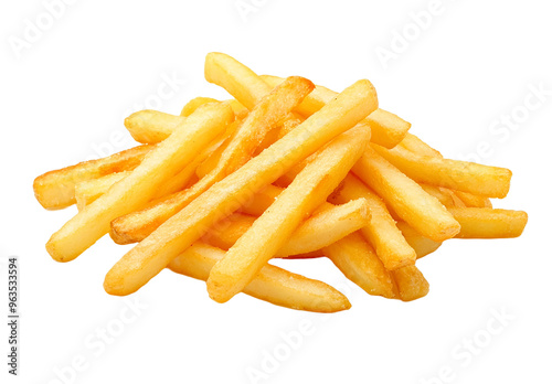 French fries Isolated Transparent background