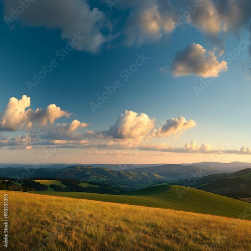 sunset in the mountains