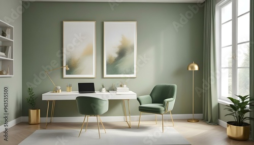 Photo interior modern design room 3d illustration