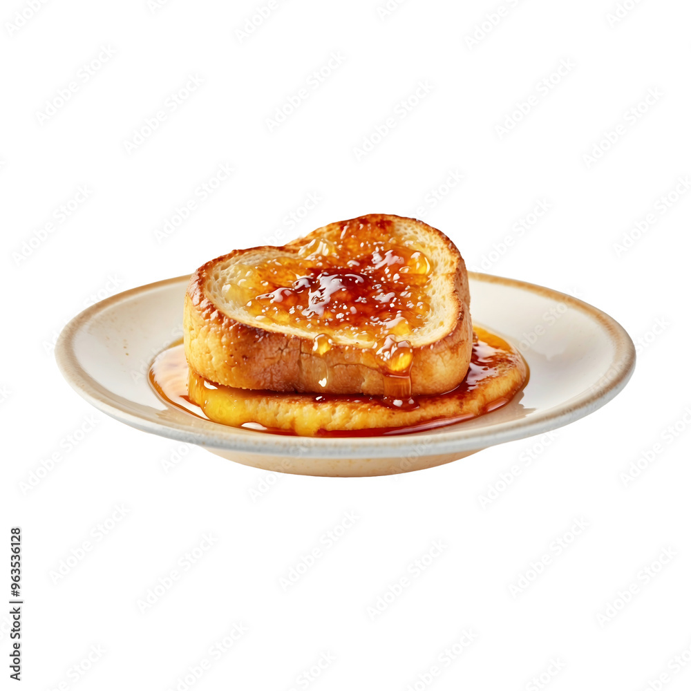 Sweet Mornings Toast Drizzled with Honey Syrup, Perfectly Captured in High Resolution, Isolated on Transparent Background Sweet Mornings Toast Drizzled with Honey Syrup, Perfectly Captured in High Resolution, Isolated on Transparent Background