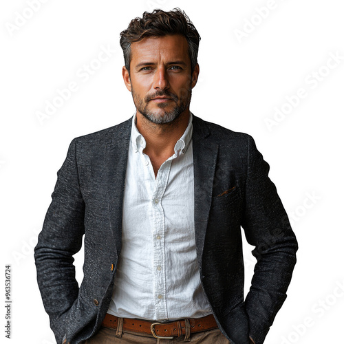 Romania Romanian man isolated on a transparent background png file no background png file
