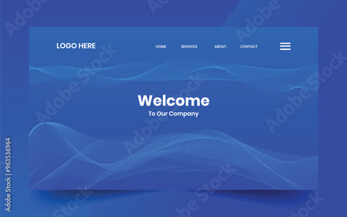 Modern technology abstract creative dynamin gradient wave line banner background for website landing page, hero banner design, webpage header	