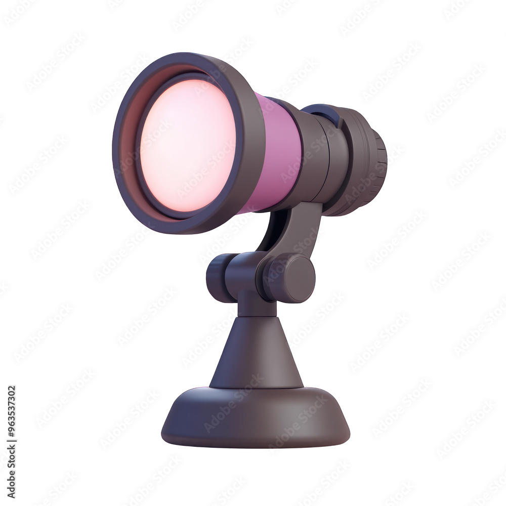 A stylish spotlight with a modern design, perfect for enhancing ambiance in various settings or creative projects. 3d render A stylish spotlight with a modern design, perfect for enhancing ambiance in various settings or creative projects. 3d render