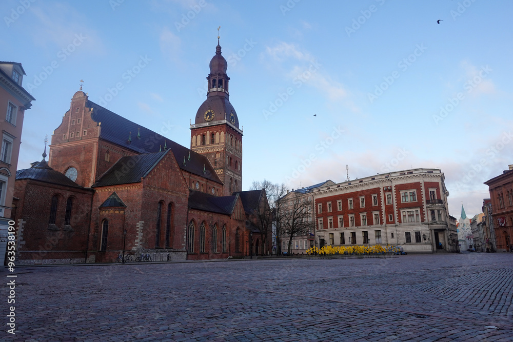 Obraz premium Empty Eastern European Square