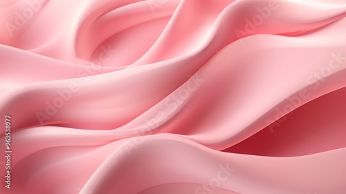 3d render, abstract modern pink background, folded ribbons macro, fashion wallpaper with wavy layers and ruffles