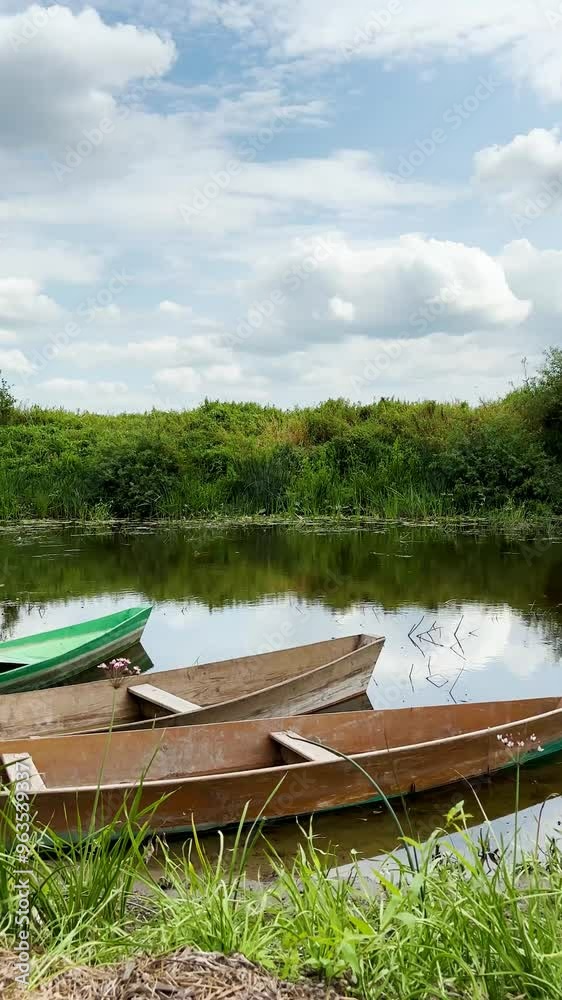 Sula river on sunny day in Poltava region. Spring ukrainian landscape.
Sula river on sunny day in Poltava region. Spring ukrainian landscape.
