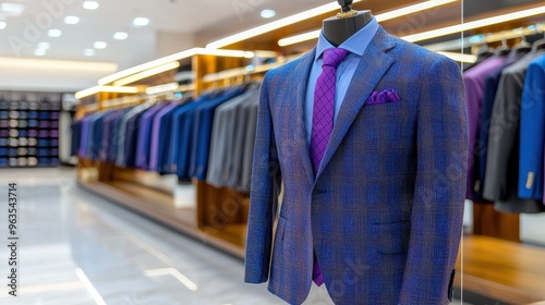 Explore Luxury Men's Blazer in Augmented Reality - Fabric Details, Fit Options, and Color Choices in Fashion Boutique