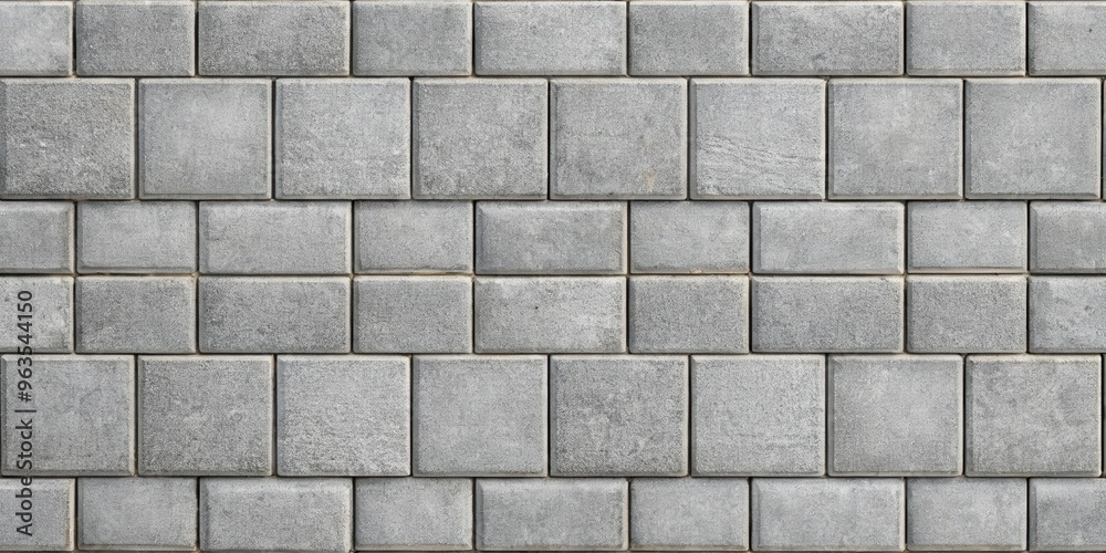 Obraz premium realistic grey brick paving texture for architectural design and landscaping projects