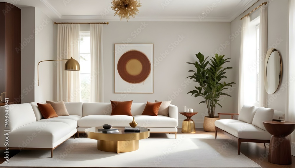 Photo interior modern design room 3d illustration Photo interior modern design room 3d illustration