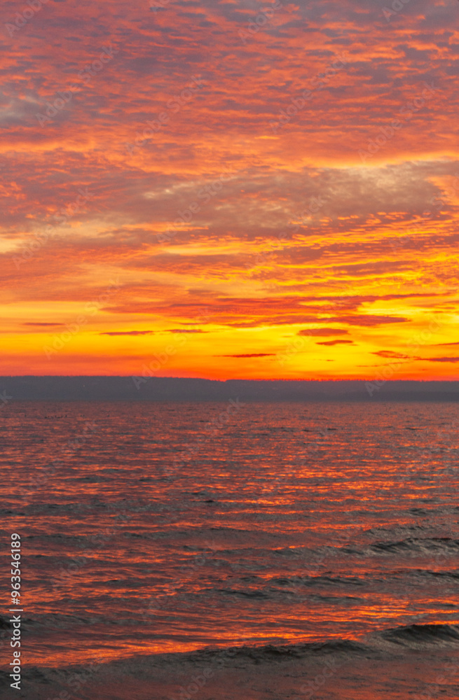 sunset over the sea sunset over the sea