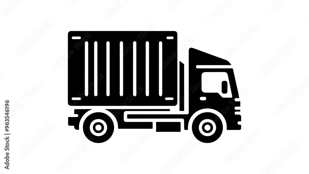 Minimalist truck icon. Clean and simple design. Minimalist truck icon. Clean and simple design.