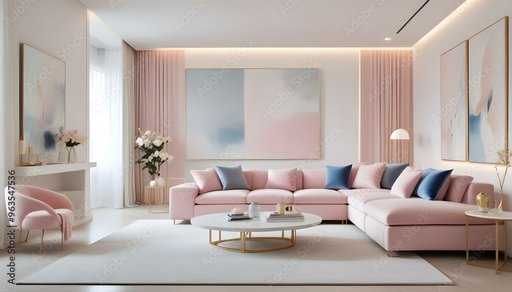 Photo interior modern design room 3d illustration Photo interior modern design room 3d illustration