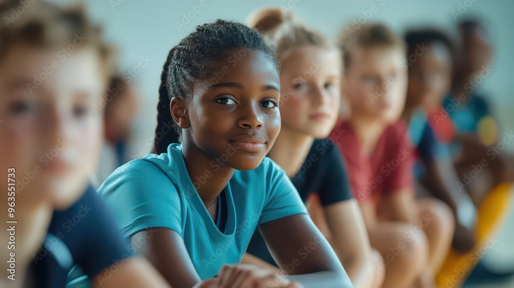 A diverse group of young athletes in a sports training session, demonstrating teamwork and support. A diverse group of young athletes in a sports training session, demonstrating teamwork and support.