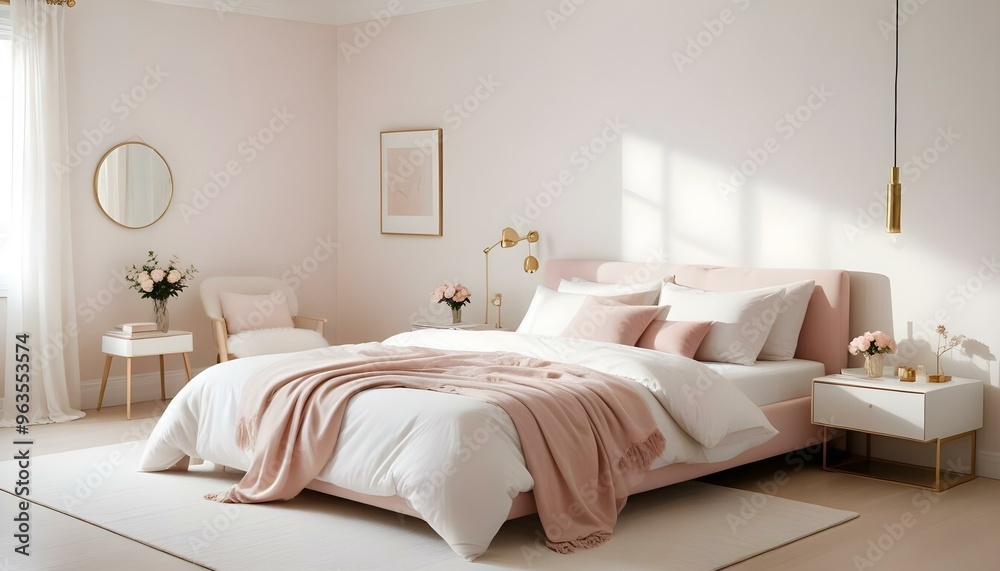 Photo interior modern design room 3d illustration Photo interior modern design room 3d illustration