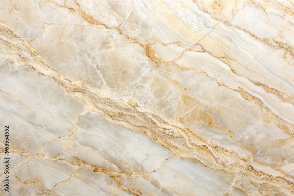 Naklejka premium White and sand beige marble abstract background with a long shot perspective, long shot,white, abstract, perspective, marble