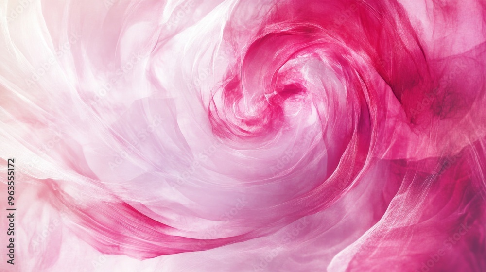 Fototapeta premium Abstract Swirling Pink and White Fabric Texture