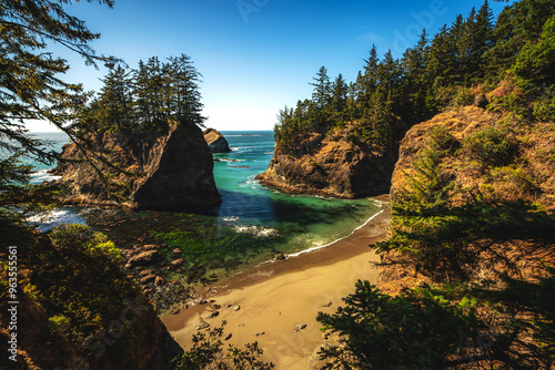 Secret Beach, Oregon. Pacific Northwest. photo