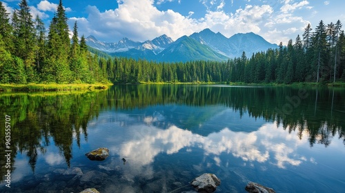 Mountain Lake Reflection