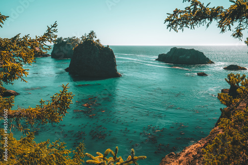 Fototapeta Naklejka Na Ścianę i Meble -  Secret Beach, Oregon. Pacific Northwest.