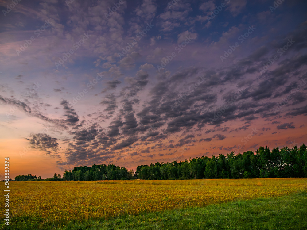 Naklejka premium Poland before sunrise