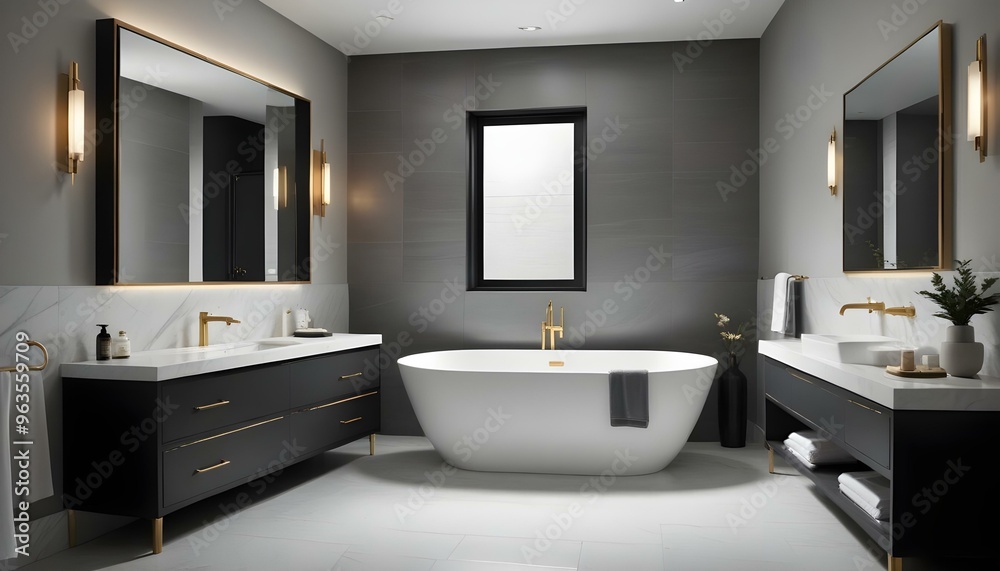 Photo interior modern design room 3d illustration Photo interior modern design room 3d illustration