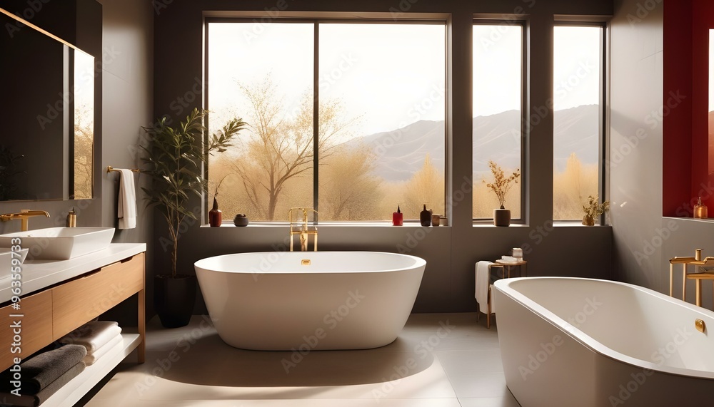 Photo interior modern design room 3d illustration Photo interior modern design room 3d illustration