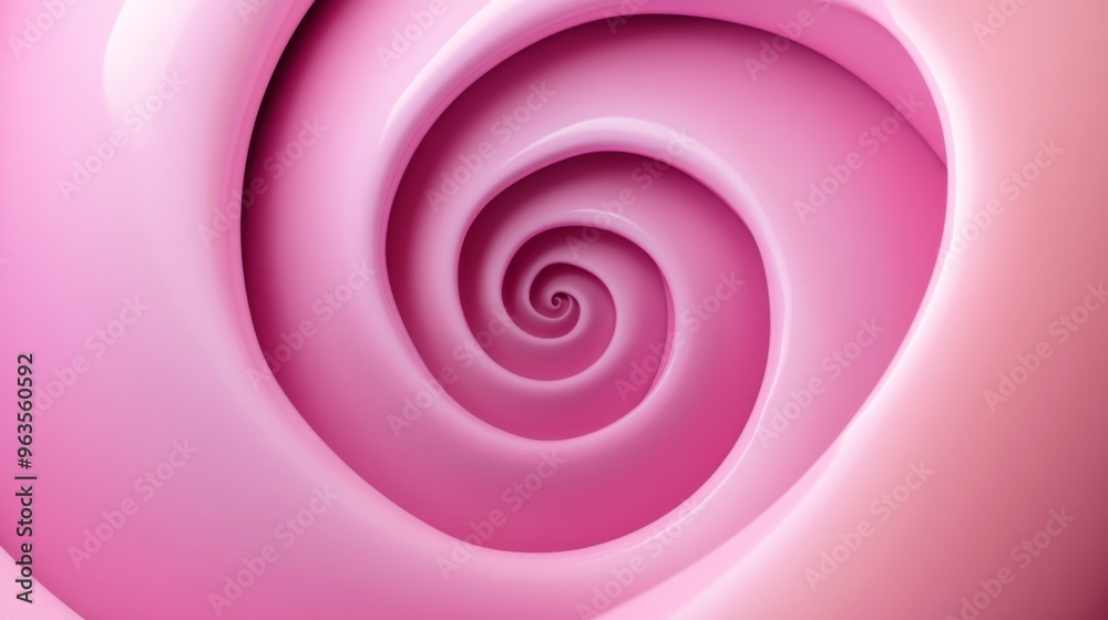 Abstract Pink Spiral Pattern