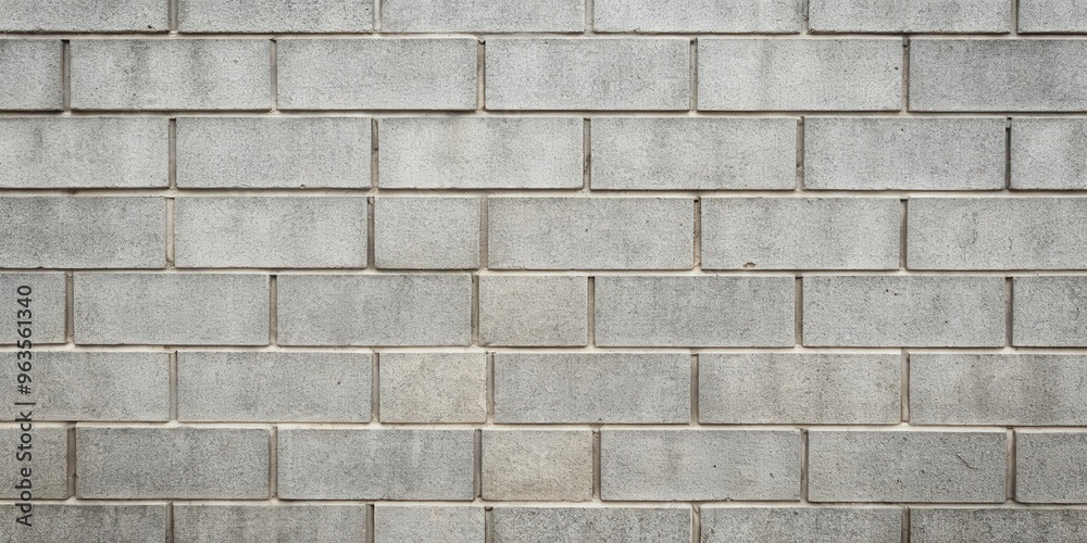 Naklejka premium Clean and minimalist cinder block wall texture background for design projects