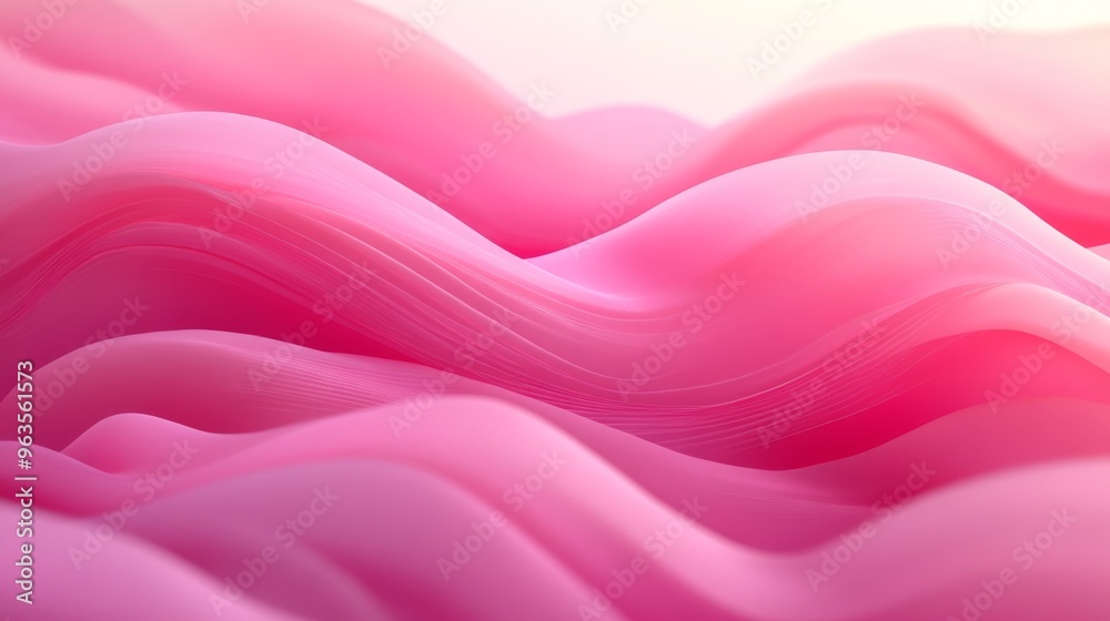 Abstract Pink Waves with Subtle Light and Shadows Abstract Pink Waves with Subtle Light and Shadows