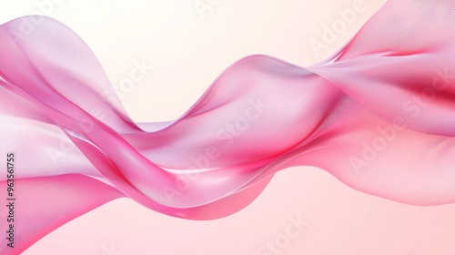 Abstract Pink Wave with Subtle Texture