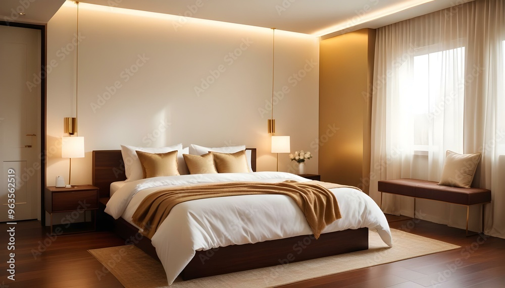 Photo interior modern design room 3d illustration Photo interior modern design room 3d illustration