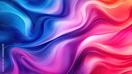 An elegant blend of vibrant colors swirling together, creating a mesmerizing abstract background for creative projects.