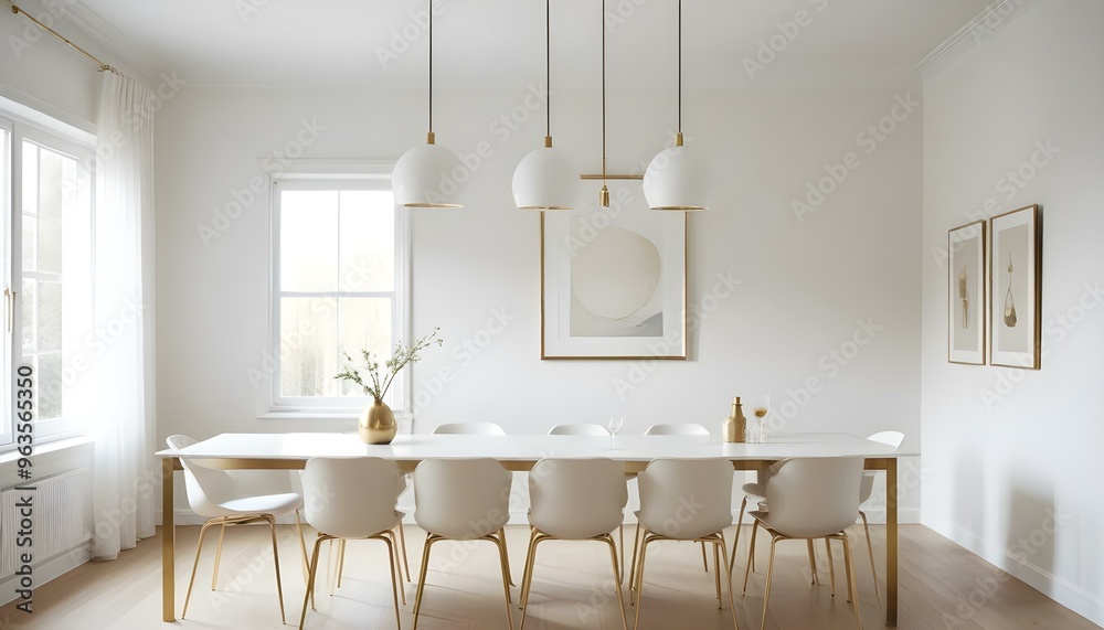 Fototapeta premium Photo interior modern design room 3d illustration