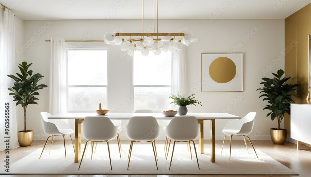 Fototapeta premium Photo interior modern design room 3d illustration