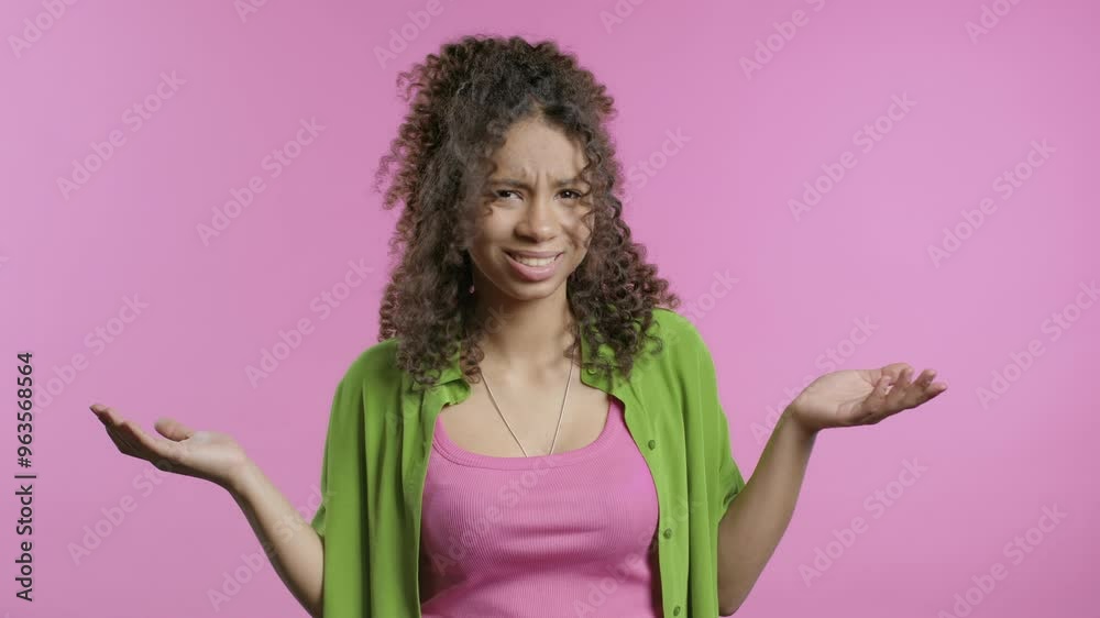 Angry Teenager Girl Asking What,You Crazy, Mad. Quarreling. Question Gesture Angry Teenager Girl Asking What,You Crazy, Mad. Quarreling. Question Gesture