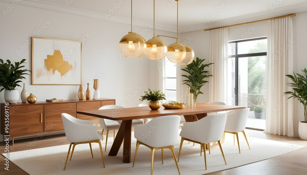 Fototapeta premium Photo interior modern design room 3d illustration